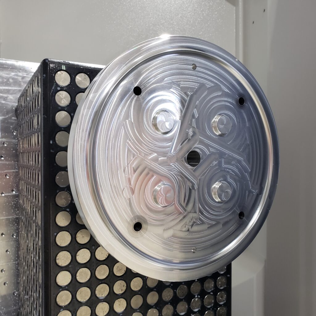 round cnc machined part 1